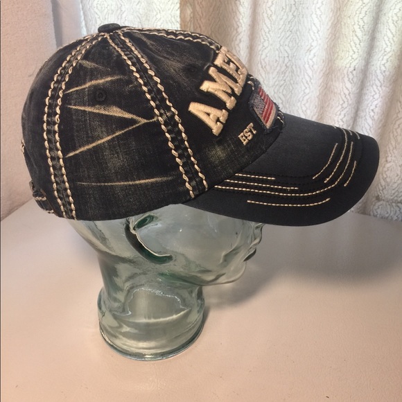 "America" Cap w/ Stitching Accent - Picture 4 of 10